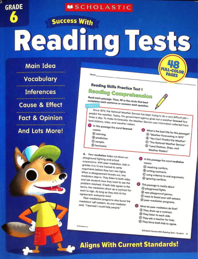 Reading Tests Grade 6 (Scholastic Success Wit