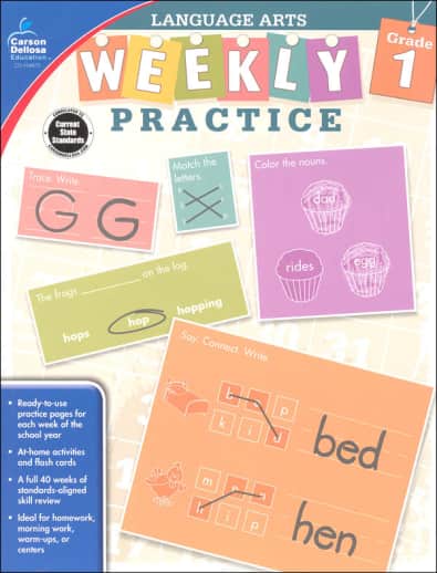Language Arts Weekly Practice: Grade 1