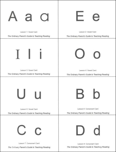Ordinary Parent's Guide to Teaching Reading Flashcards