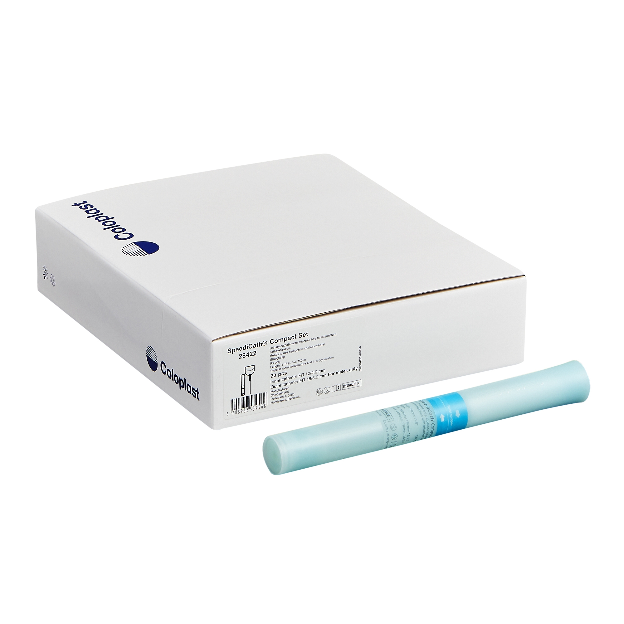 SpeediCath Compact Male Urethral Catheter Set, 12 Fr MK 834508