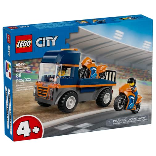 LEGO City Great Vehicles Motorcycle Transporter (60491)