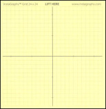 InstaGraphs 24 x 24 Grid with Marked Axis (3" x 3" Pad)
