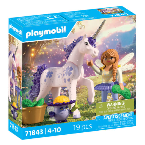 Collectible Unicorn: Lucky Lavender with Fairy (Princess Magic)