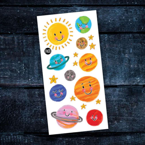 Our Solar System Temporary Tattoos