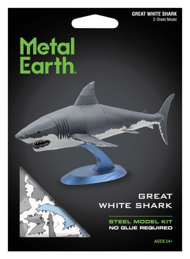 Great White Shark - Color (Metal Earth 3D Laser Cut Model)