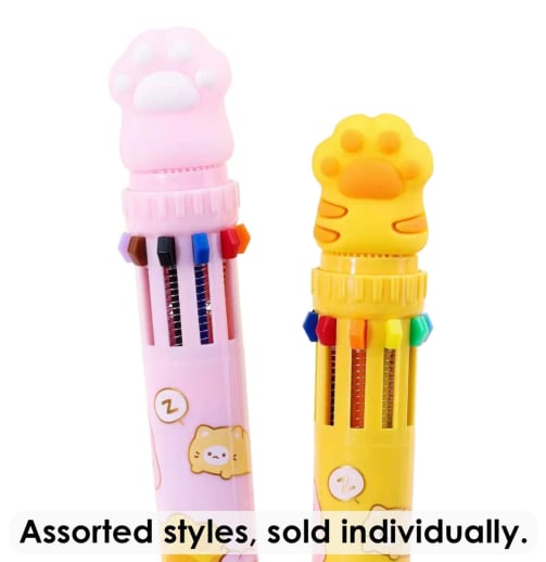 Cat Paw 10 Colors Ballpen (assorted style)
