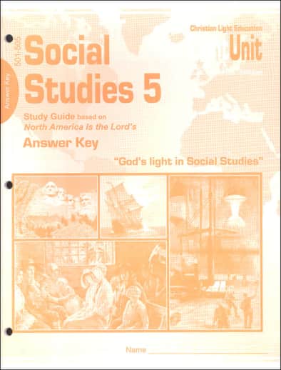 Christian Light Social Studies 501-505 LightUnit A/K Sunrise Ed