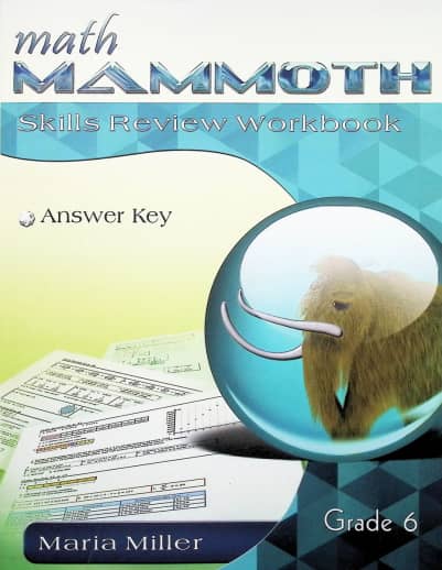 Math Mammoth Grade 6 Color Skills Review Workbook Answer Key (2022 Edition)