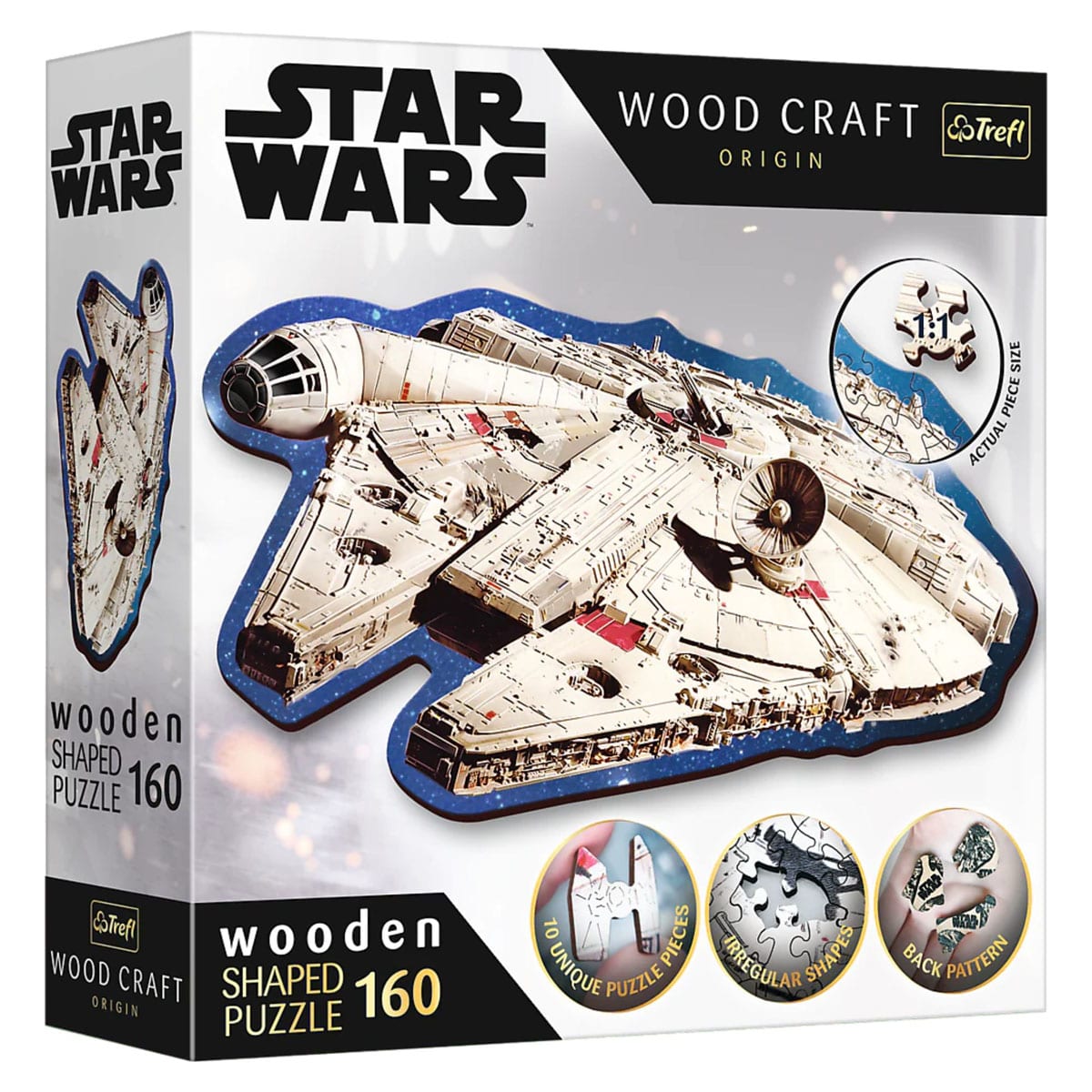 Star Wars Woodcraft: Millennium Falcon Puzzle (160 pieces)