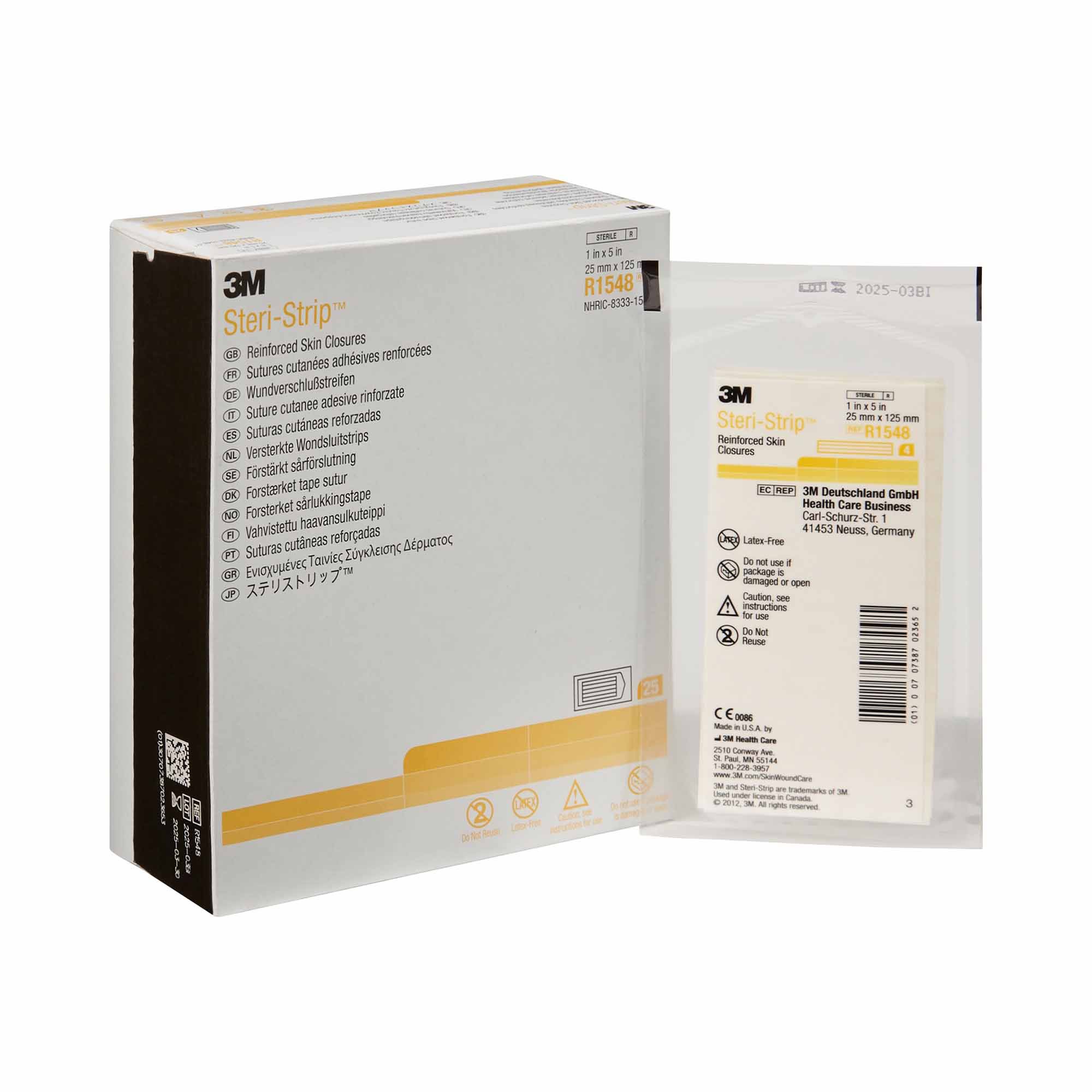 3M Steri-Strip Skin Closure Strip, 1 x 5 in. MK 5967