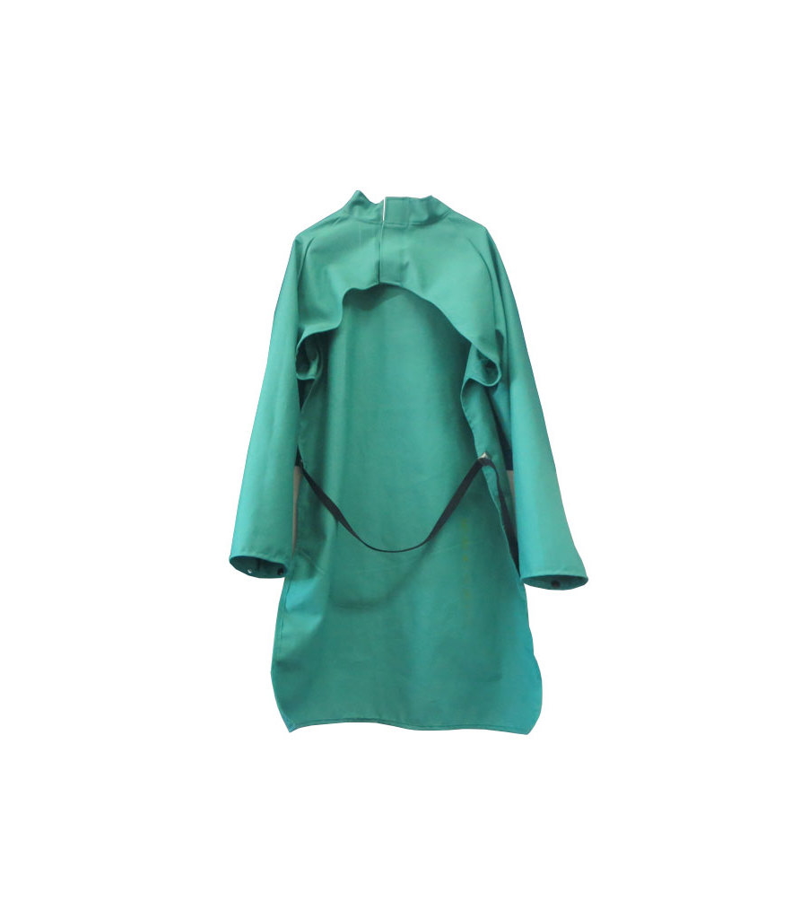 50" Open Back Coats: 9 oz. Green FR Cotton, , large image number 0