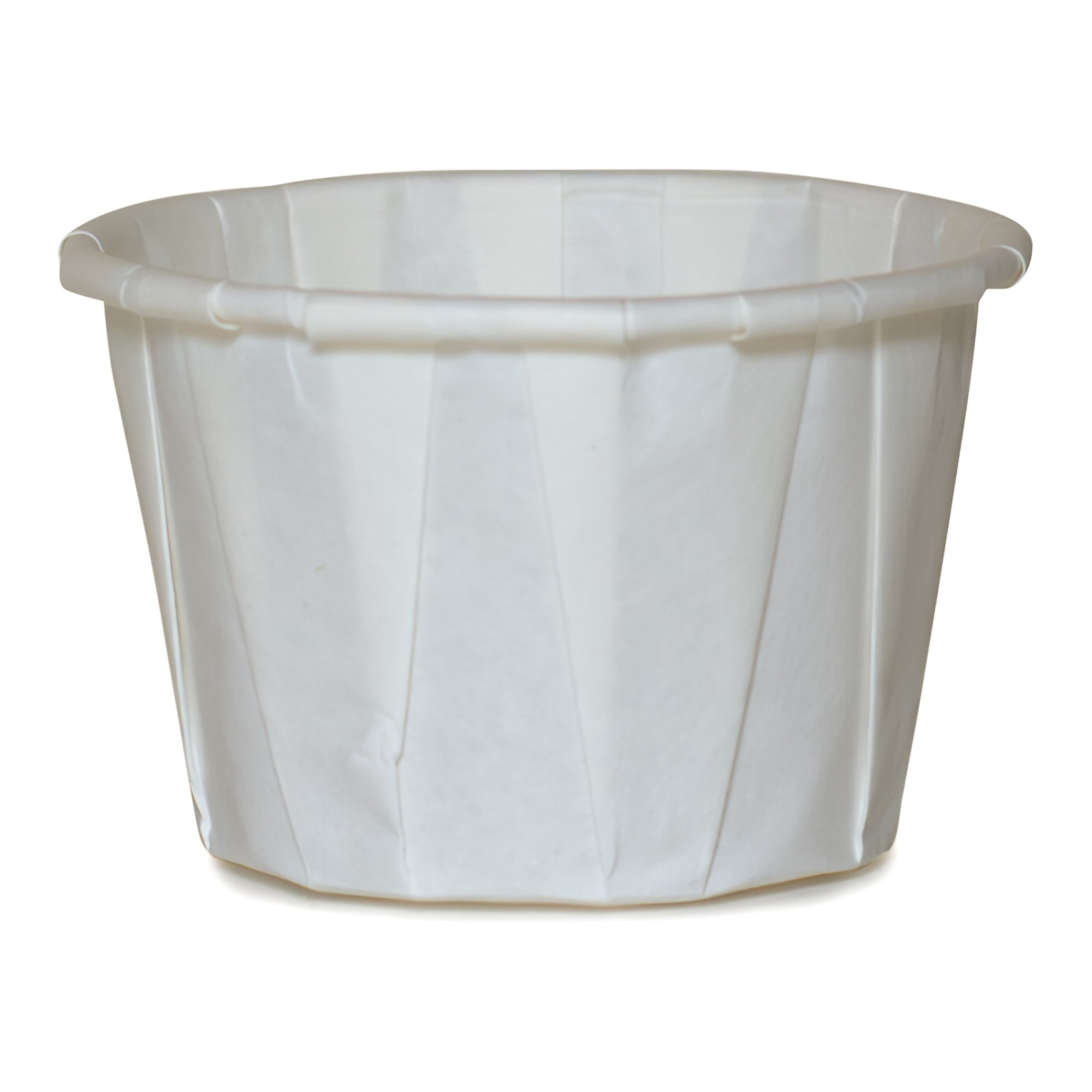 Souffle Cup McKesson 2 oz. Paper White Disposable MK 1251881