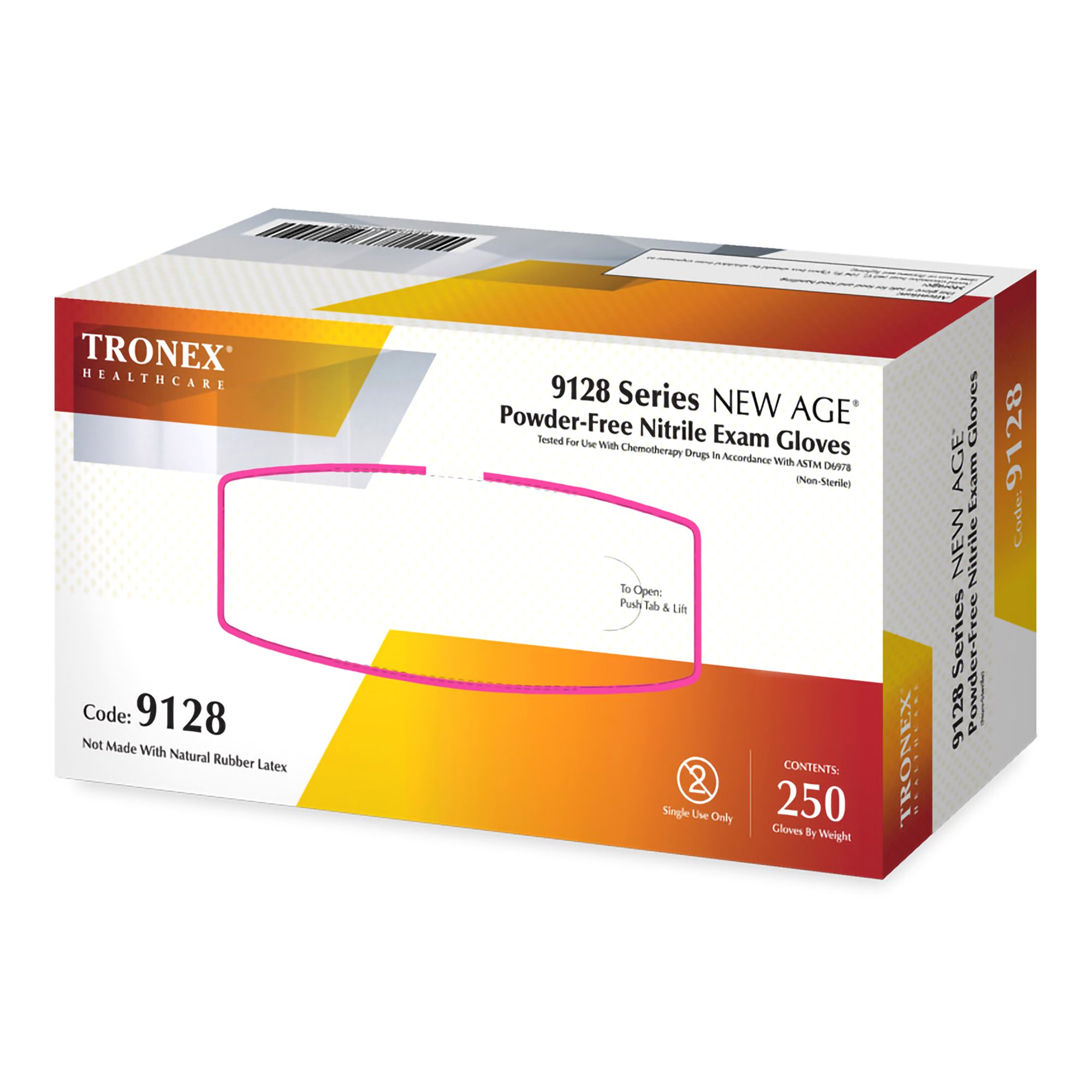 New Age 9128 Series Nitrile Exam Glove, Large, Violet-Blue MK 1217673