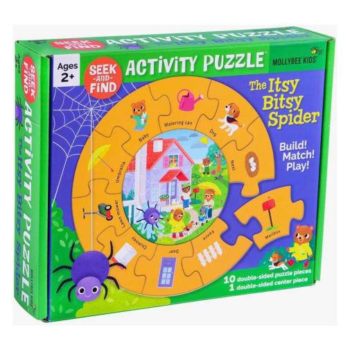 Toddler Seek-and-Find Activity Puzzle Isty Bitsy Spider