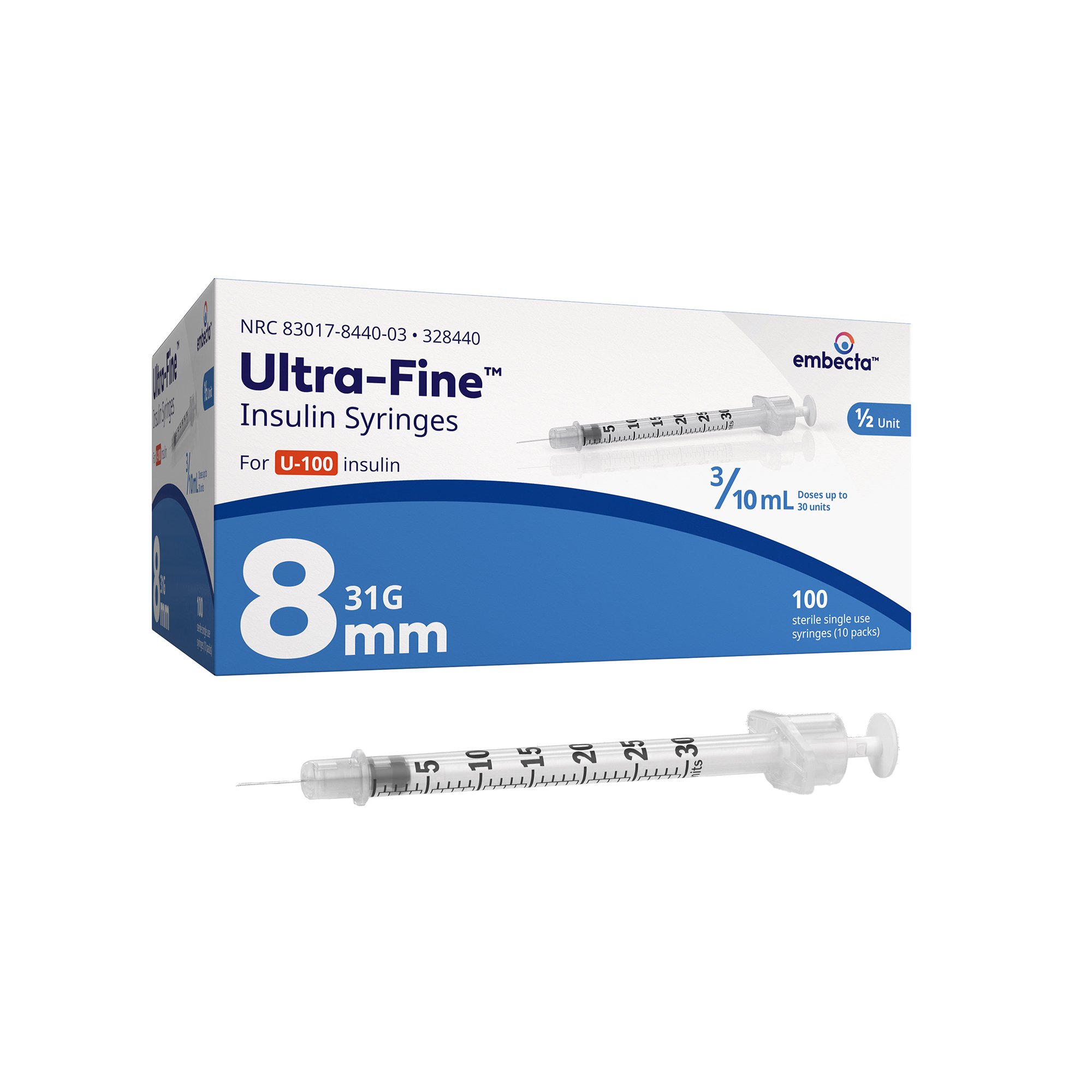 Ultra-Fine Insulin Syringe with Needle MK 684172