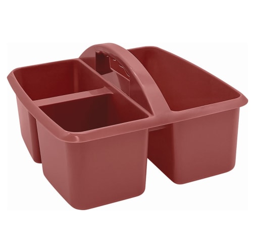 Deep Rose Plastic Storage Caddy