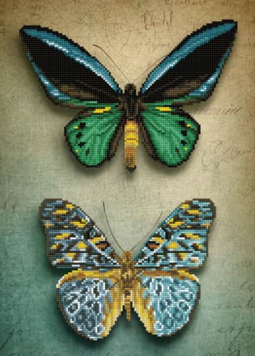 Antique Butterflies Diamond Dotz (Intermediate)