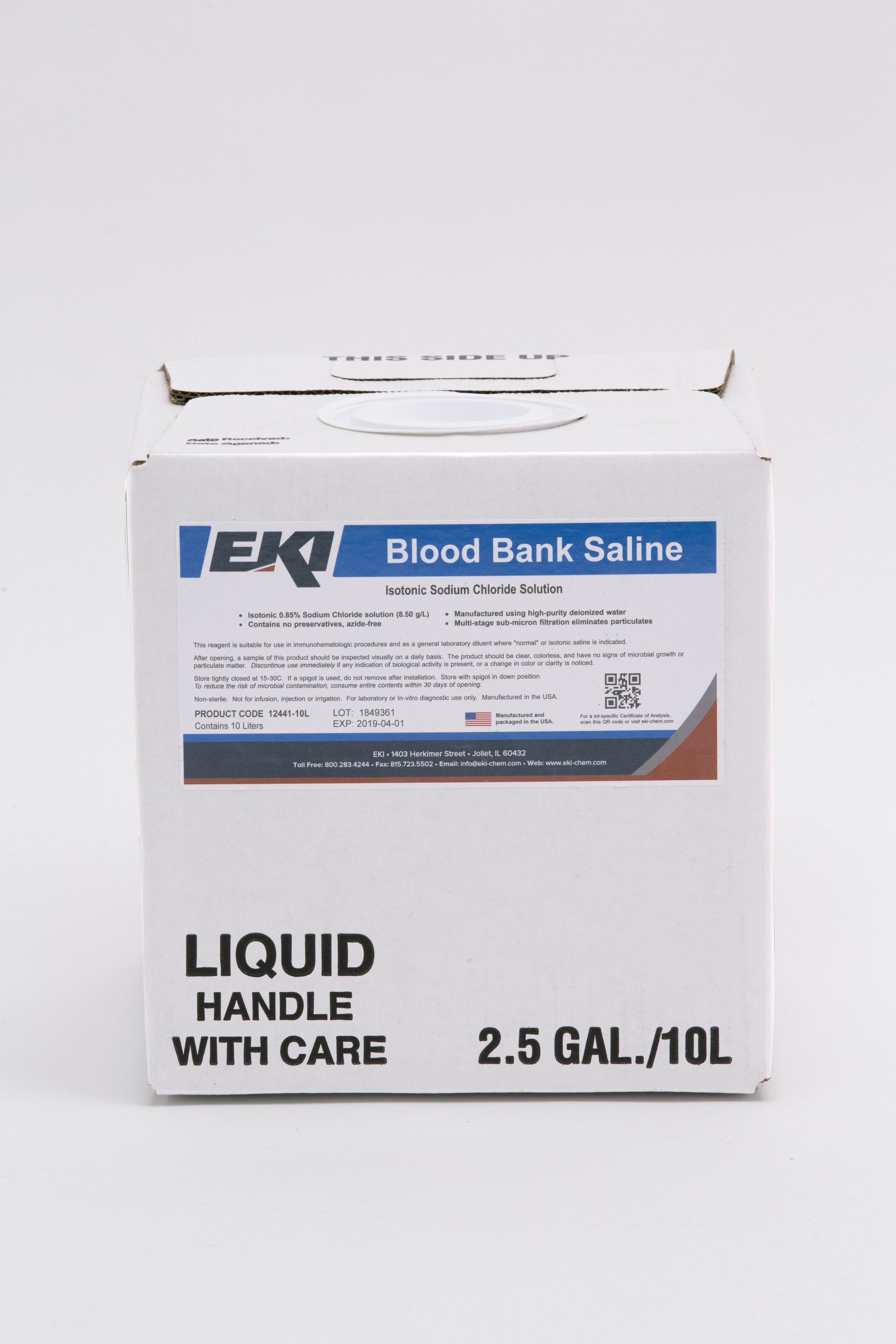 EKI Saline Immunohematology Reagent MK 887509