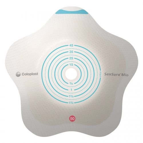 SenSura Mio Convex Flip Ostomy Barrier, Trim to fit 10  55 mm Stoma Openings MK 1124397