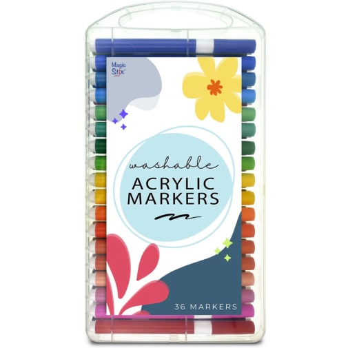 Magic Stix Washable Acrylic Markers 36 Pack