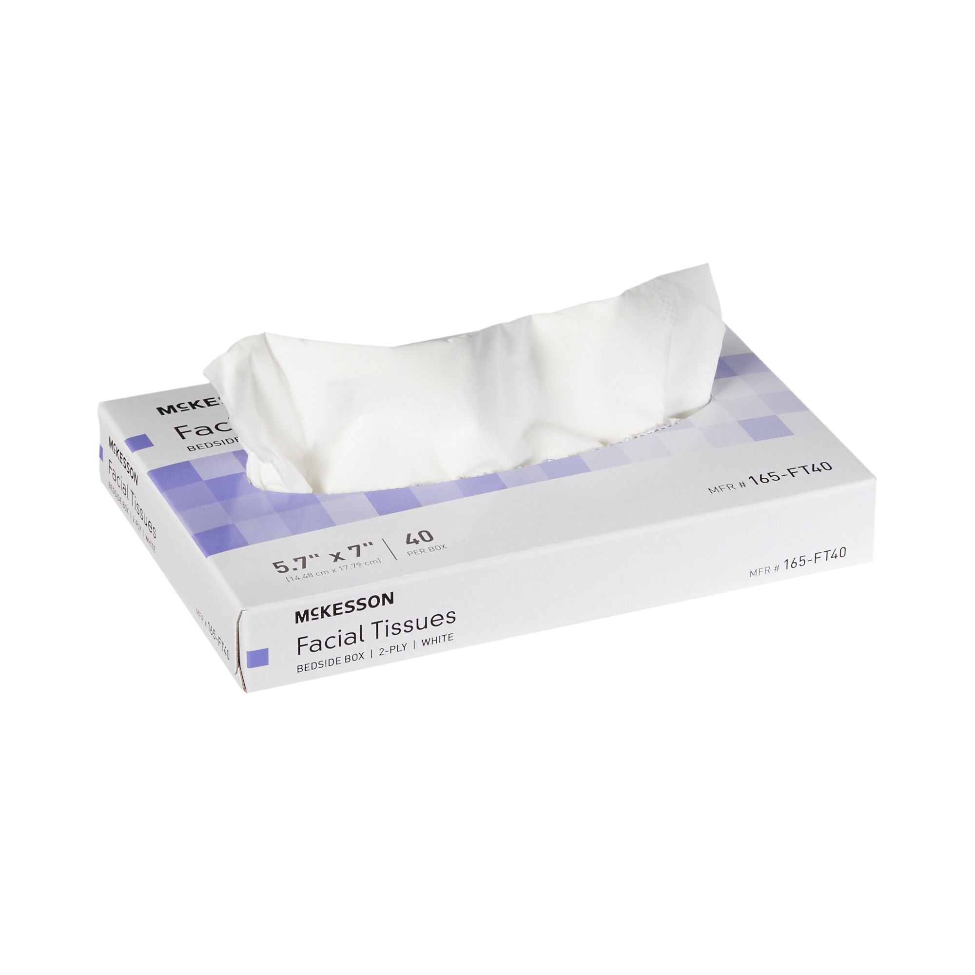 McKesson Facial Tissue, Bedside Box, White, Two-Ply MK 1040597