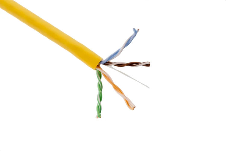 Cat5E Ethernet Cable, 1000' Pull Box, 350MHZ UTP, Yellow Cat5E Ethernet Cable, 1000' Pull Box, 350MHZ UTP, Yellow