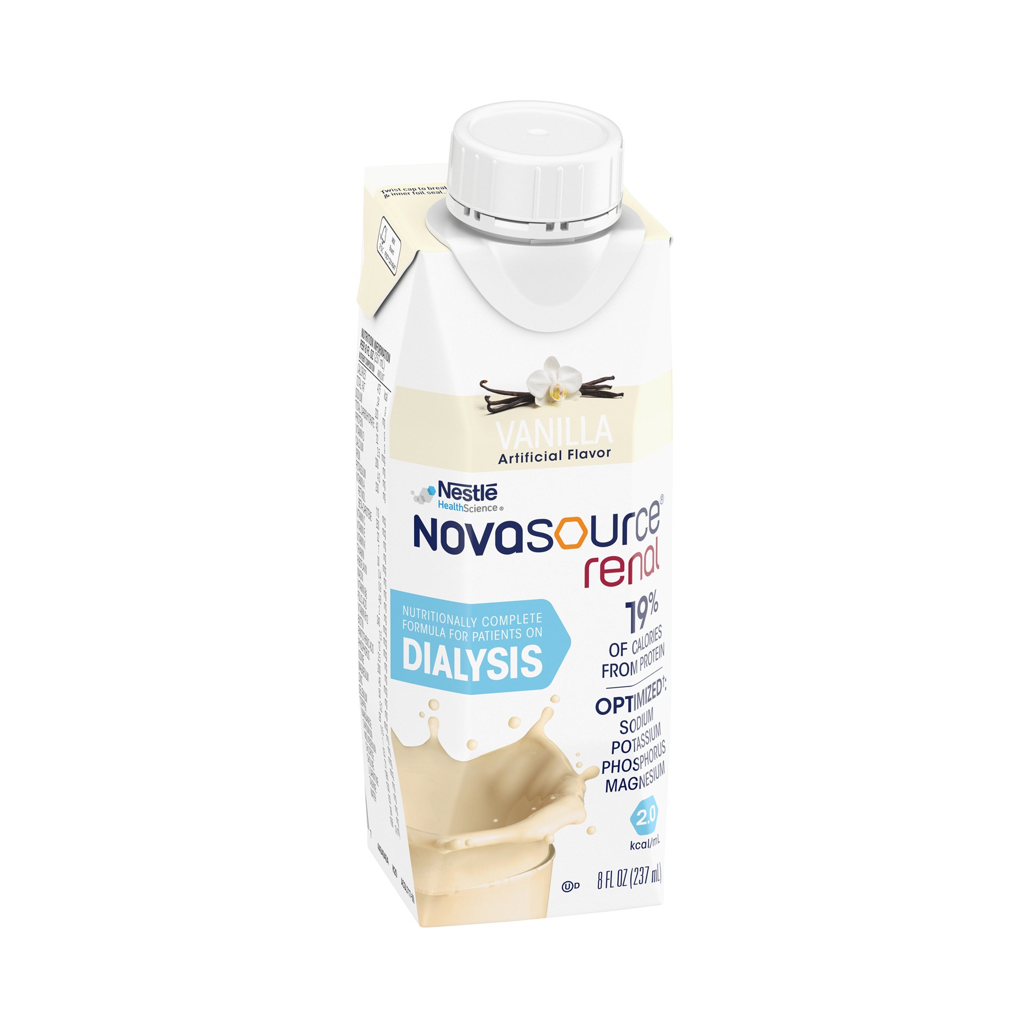 Novasource Renal Vanilla Formula for Patients on Dialysis, 8-ounce Carton MK 1178536