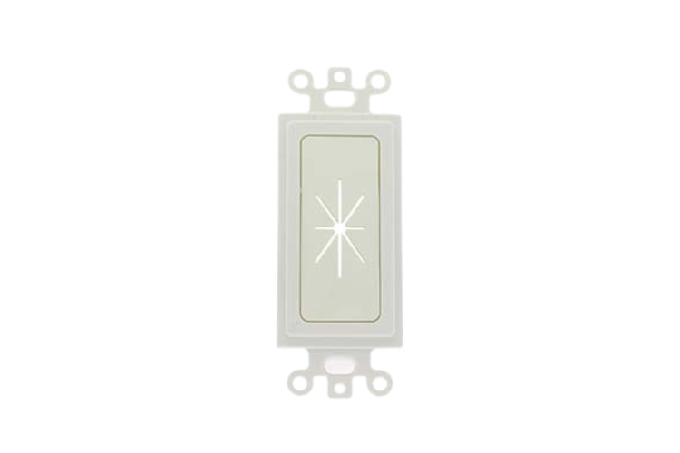 Decor Insert with Flexible Opening White