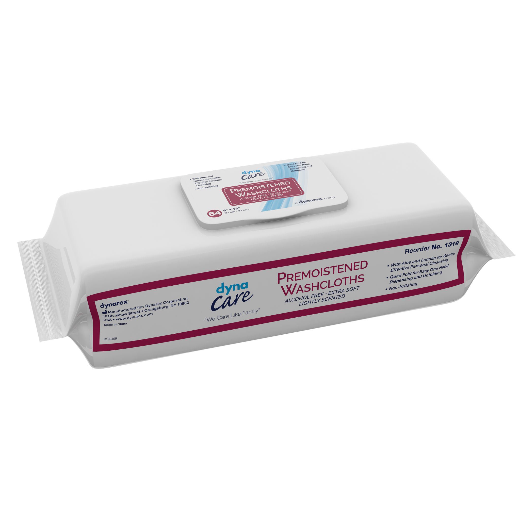 dynarex Personal Cleansing Wipe, Unscented MK 1014361