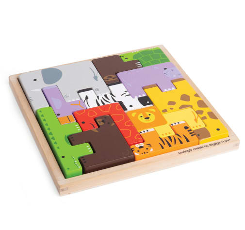 Animal Lock-A-Block Puzzle