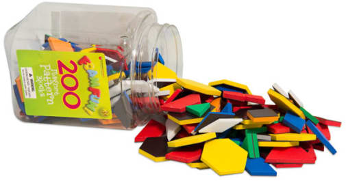 Magnetic Foam Pattern Blocks (set of 200)