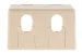 Keystone Surface Mount Box, 2 Port, Ivory