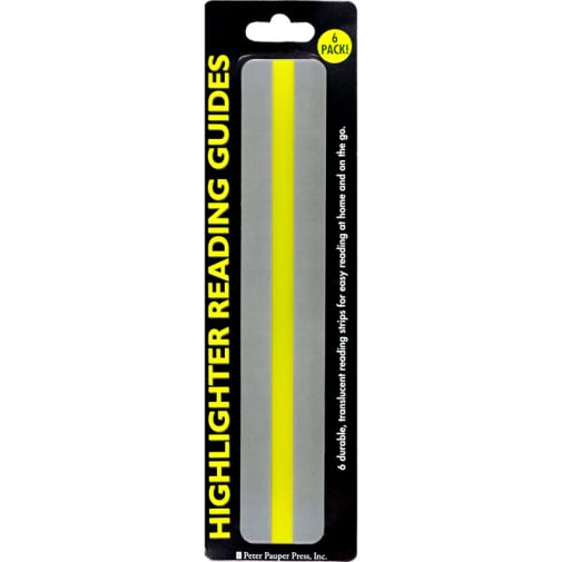 Highlighter Reading Guide (6 pack)
