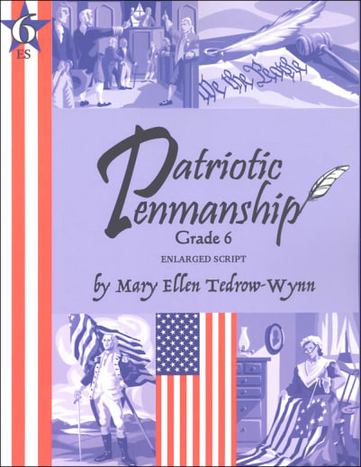 Patriotic Penmanship Grade 6 Enlarged Script