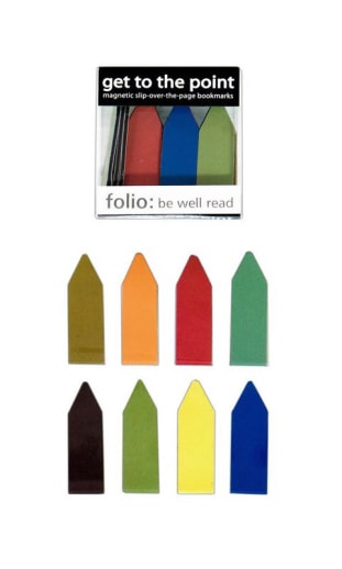 Get to Point Magnetic Bookmarks Box of 20 Earthtone
