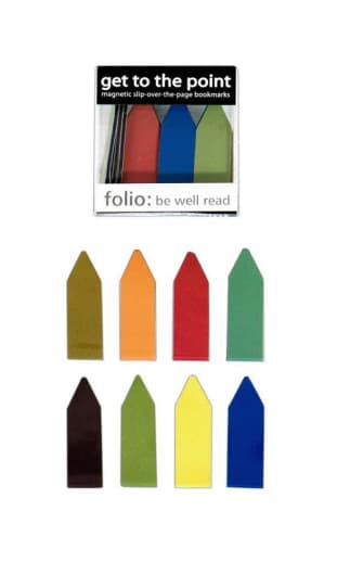 Get to Point Magnetic Bookmarks Box of 20 Earthtone