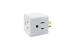 3-Outlet Cube Adapter – 3-Prong Plug, White