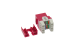 Cat6 RJ45 110 Type 180° Keystone Jack, Red