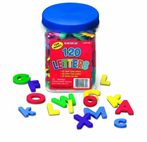 Magnetic Foam Letters - 120 pc Bucket