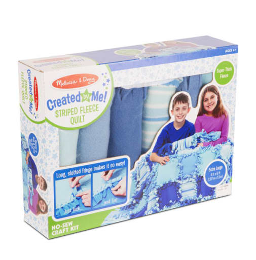 Melissa & Doug Created by Me! Striped Fleece Quilt