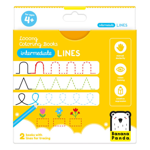 Looong Coloring Book: Intermediate Lines