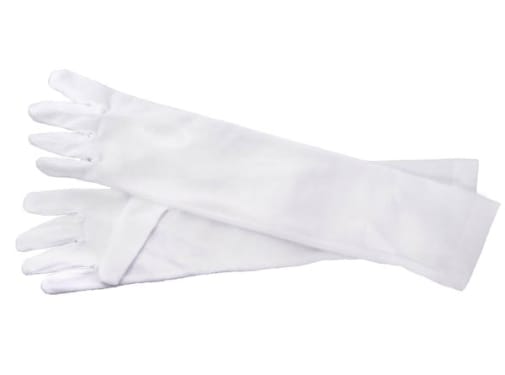 Little Adventures White Princess Gloves Dress Up Accessory