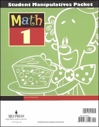 BJU Press Math 1 Manipulatives 3rd Edition