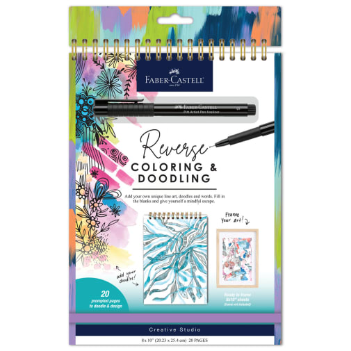 Reverse Coloring & Doodling Kit - Brights
