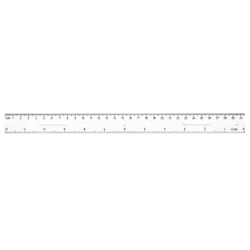 Ruler - Plastic - 12" (Clear)