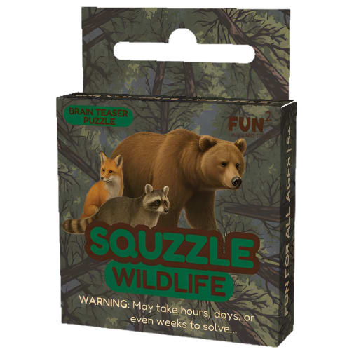 Squzzle Brain Teaser Puzzle - Wildlife