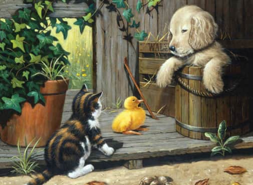 Painting By Numbers - Three Buddies (Junior Large)