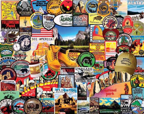 White Mountain National Park Badges Puzzle (1000 piece)