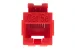 Cat5e RJ45 Inline Coupler Type Keystone Jack, Red