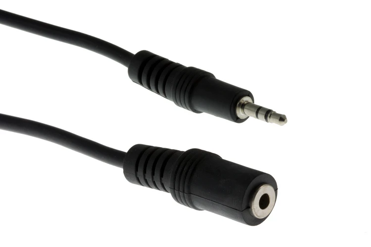 Audio Auxiliary Cable with TRS 3.5mm Male/Female Connectors, 100ft